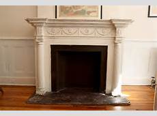 Vintage Faux Fireplace and Mantle Off White by lesterhead on Etsy