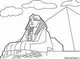 Coloring Sphinx Colorear Egipto Piramides Pyramids Pyramid Lugares Monumentos Coloriages Monuments Emblematicos Wonders Aprender Pirâmides Egypte Giza Sketch Egipcio Escueladeblanca sketch template