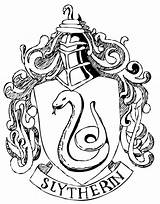 Badge Slytherin Crest Potter Harry Drawing Dessin Coloriage Coloring Serpentard Noir Blanc Et Serpent Gryffindor Des Paintingvalley Deviantart Drawings Poudlard sketch template