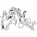 Coloring Pages Tigger Christmas sketch template