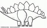 Coloring Stegosaurus Coloringhome sketch template