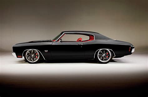 black muscle car vehicle car chevrolet chevelle american cars hd wallpaper wallpaper flare