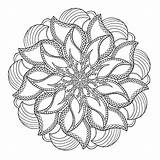 Mandala sketch template