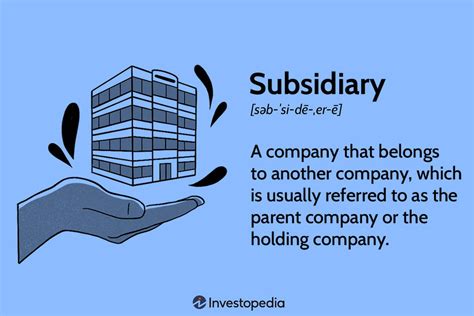 subsidiary company definition examples pros cons