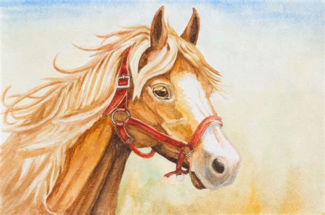 horse painting watercolor step  step demo