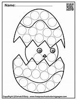 Dot Marker Spring Coloring Pages Printables Printable Easter Do Preschool Markers Chick Pdf Set Activity Kids Egg Bunny Flower Affiliate sketch template