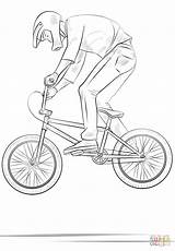 Bmx Coloring Colorear Radfahrer Ausmalbild Velo Dirt Ciclistas Supercoloring Bicicleta Bicycle Colorare Pilota Ausdrucken Freestyle Vélo Fahrradfahren Kostenlos Bici Kategorien sketch template