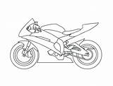 Coloring Yamaha Pages Racing Motorcycles Kids sketch template