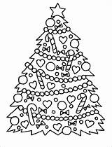 Coloring Christmas Tree Pages Kids Presents Trees Easy Color Print Big Printable Drawing Traceable Coloringhome Charlie Brown Clipart Decoration Beautiful sketch template