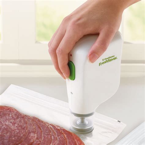 foodsaver freshsaver handheld  rechargeable vacuum sealing system white fsfrsh