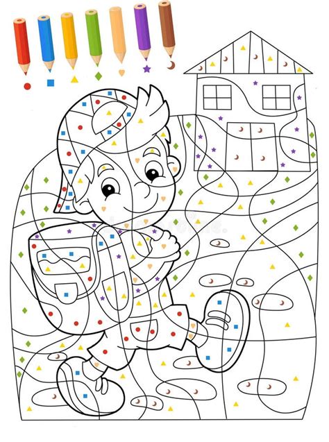page  exercises  kids coloring book illustration