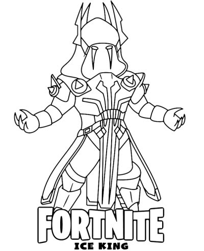ice king coloring page fortnite battle royale