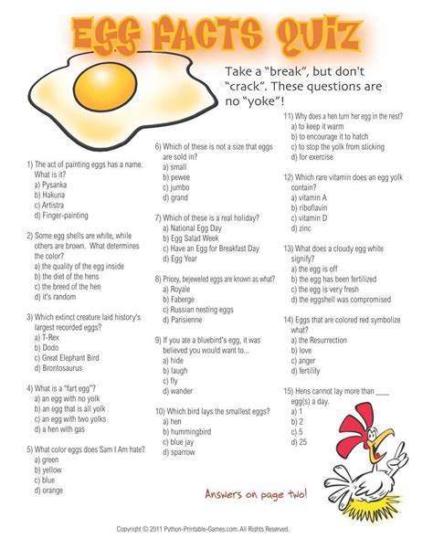 easter egg facts quiz egg facts easter games easter