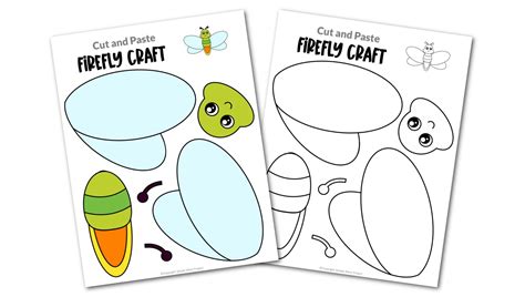 printable firefly craft template simple mom project