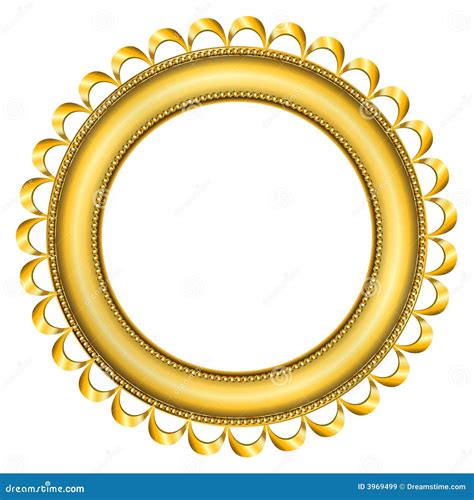 frame gold   stock illustration illustration  oval