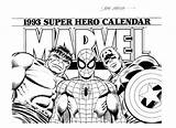 Marvel Coloring Super Heroes Superheroes Pages Printable Spiderman Captain America Kb sketch template