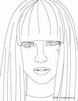 Gaga Lady Coloriage sketch template