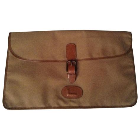 beige cloth lancel clutch bag vestiaire collective vintage messenger bag clutch bag bags