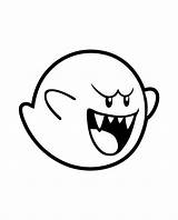 Mario Boo Ghost Silhouette Bros Super Clipart Fantasma Booed Dibujos Tattoo Pegatina Colorear Para Tatuaje Clip Flash Drawings Colorier Dibujo sketch template