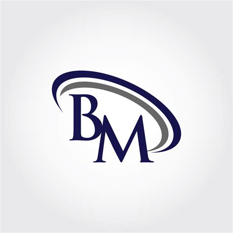 monogram bm logo design  vectorseller thehungryjpeg
