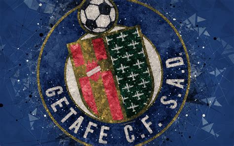 wallpapers getafe cf  creative logo spanish football club getafe spain