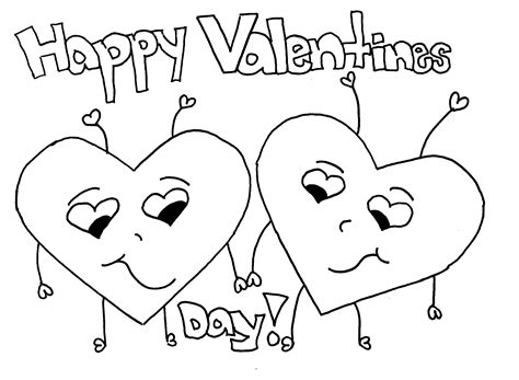 happy valentines coloring pages learny kids
