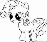 Coloring Rarity Filly Pony Little Pages Friendship Magic Baby Color Printable Young Applejack Ml Coloringpages101 Cartoon Fluttershy Kids Print sketch template