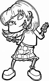 Angelica Rugrats Coloring Pages Getcolorings Getdrawings sketch template