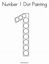 Number Dot Coloring Painting Pages Numbers Worksheets Twistynoodle Twisty Preschool Activities Do Kids Noodle Dots Crafts Math Outline Arts Learning sketch template