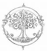 Coloring Pages Wiccan Pagan Tree Tattoos Life Tattoo Tatoos Thigh Trendy Tatoo Neck Son Adult sketch template