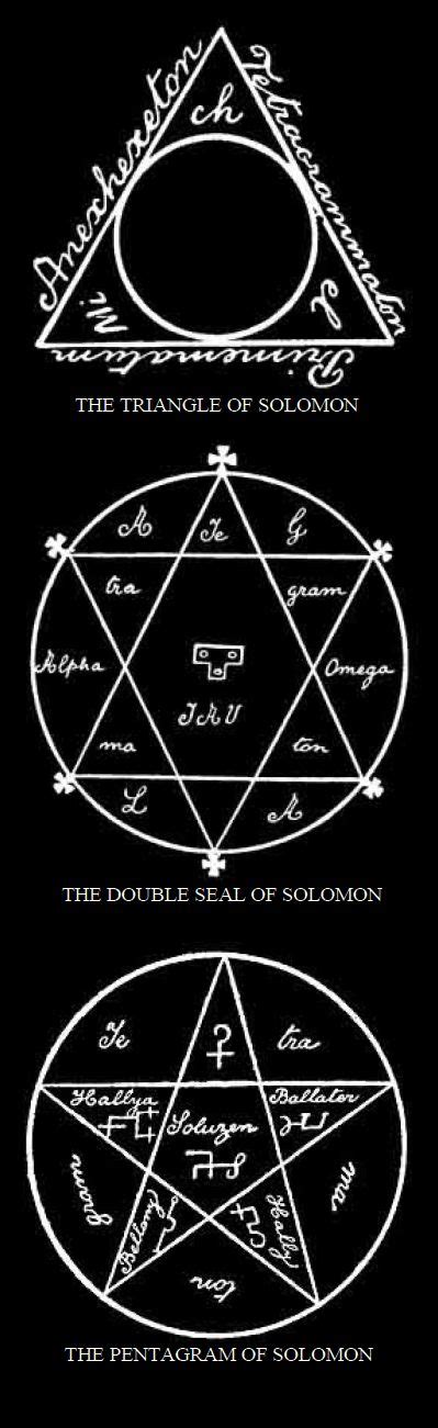 Solomonic Seals Used In Various Grimoires Ceremonial Magick Alchemy