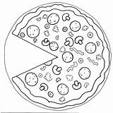 Pizza Clipart Coloring Color Drawing Pages Line Word Slice Clip Whole Square Cliparts Lds Jenny Smith Library Paintingvalley Clipground Collection sketch template