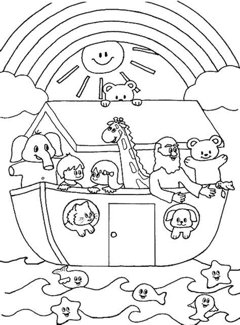 cute noahs ark coloring page  pages