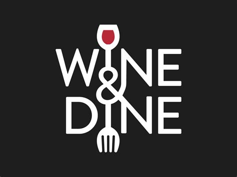 wine dine logo design concept  alison brunson  dribbble