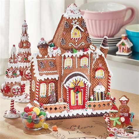 raz imports  item details christmas gingerbread house christmas gingerbread