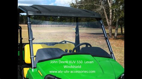 john deere xuv  windshield youtube