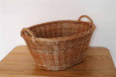 washing basket  woven handles wicker baskets