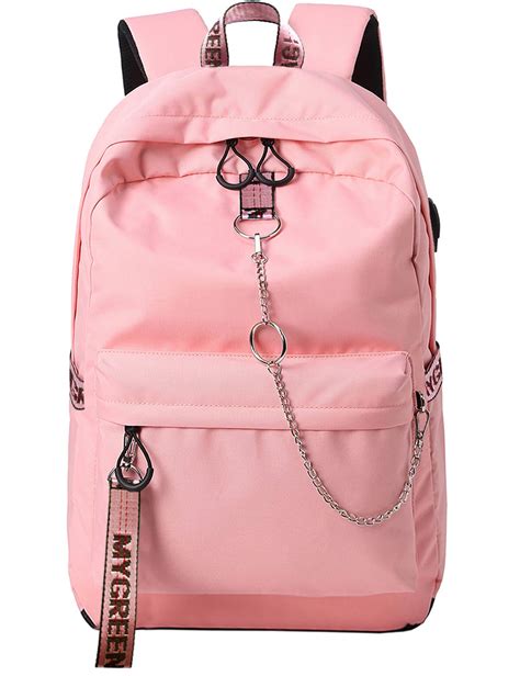 galleon el fmly fashion backpack  usb port college school bags