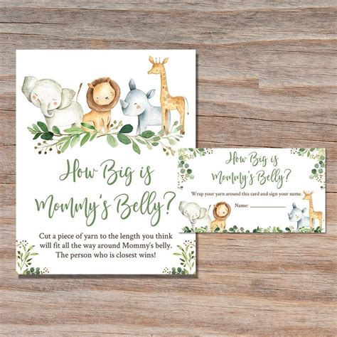 big  mommys belly printable game printable baby shower games