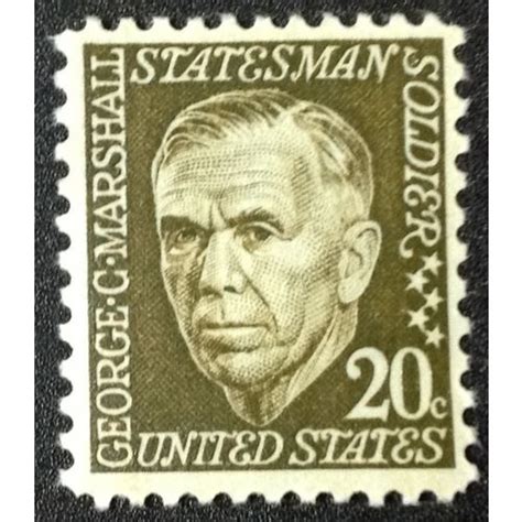 stamp  mint   george  marshall mnh  ebid united states