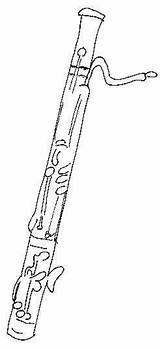 Bassoon Clipart Clip Basson Cliparts Library Clipground sketch template