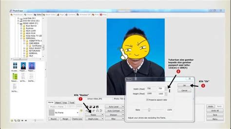 cara edit gambar passport guna pc