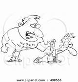Trainer Cartoon Pushups Tough Client Doing Making His Outline Personal Illustration Clipart Royalty Rf Clip Toonaday Ron Leishman Clipartof sketch template
