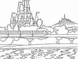 Coloring Kingdom Magic Pages Florida Disney Popular sketch template