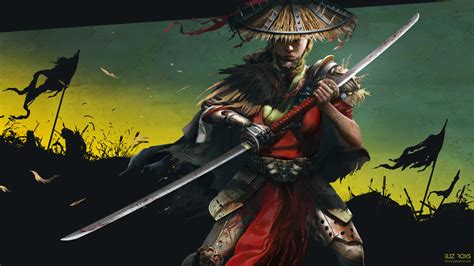 resolution woman samurai warrior  sword p laptop full hd wallpaper