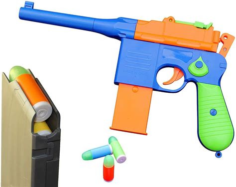 toy gun realistic pistol   rubber bullets  size  real gun