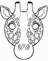 Girafa Mascara Máscara Mascaras Máscaras Jirafa Savane Anniversaire Careta Animais Antifaz sketch template