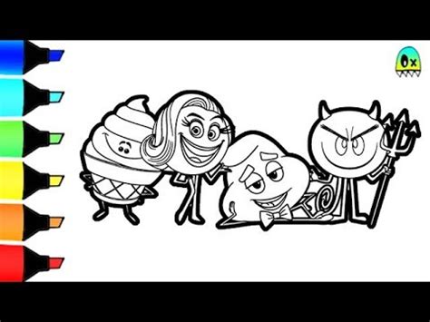 emoji  coloring pages  fun colouring  children youtube