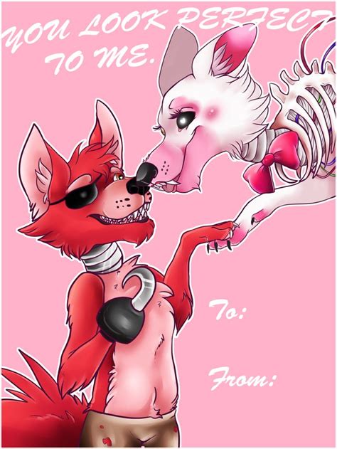 foxy and mangle valentines day card by acidiic on deviantart valentine s day pinterest