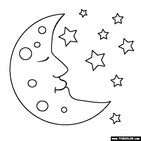 moon   coloring pages thecolorcom
